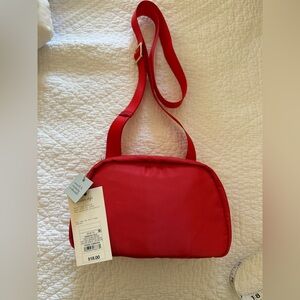 a new day (target brand) tomato Red Crossbody Bag